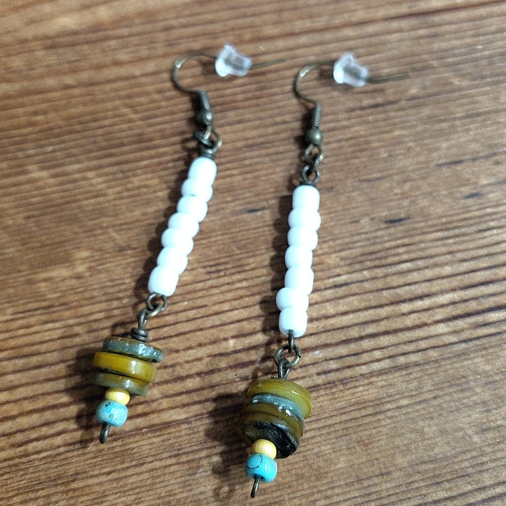*5 For $20*Ladies Shell Beaded Dangle Earrings, Handmade Ladies Earrings